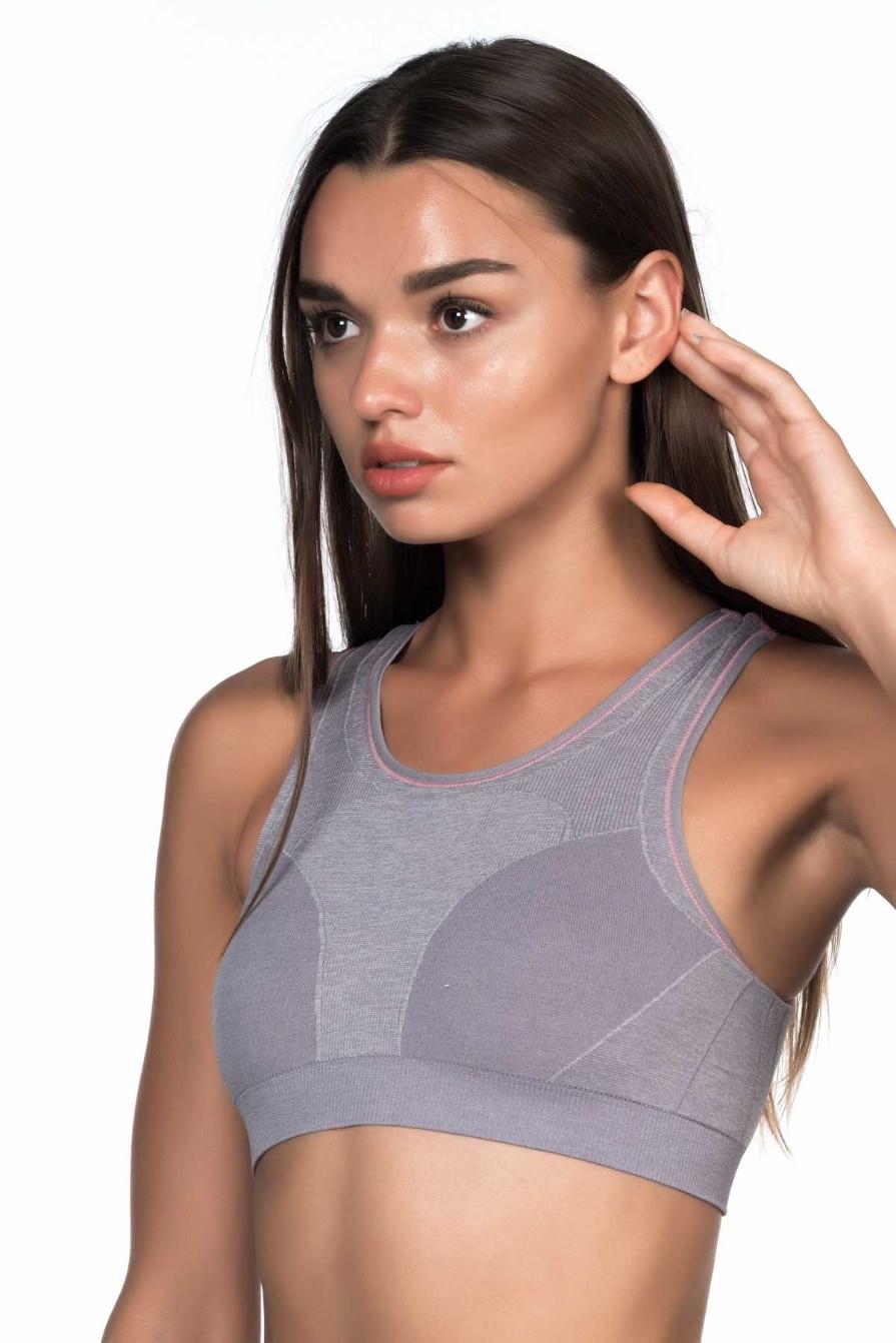 GRİ DesBerries 4026 Double Sporcu Büstiyer