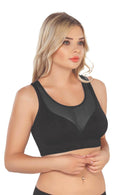 SİYAH DesBerries 4028 Seamless Tül Toparlayıcı Büstiyer