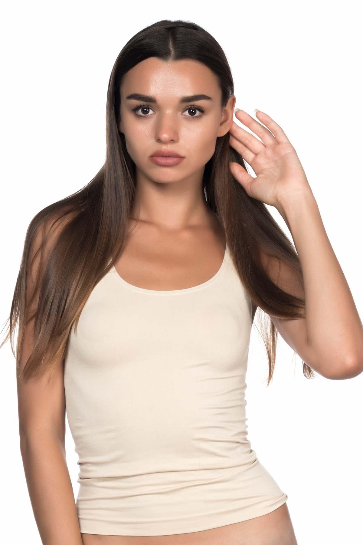 TEN DesBerries 5002 Soft Kalın Askılı Uzun Atlet