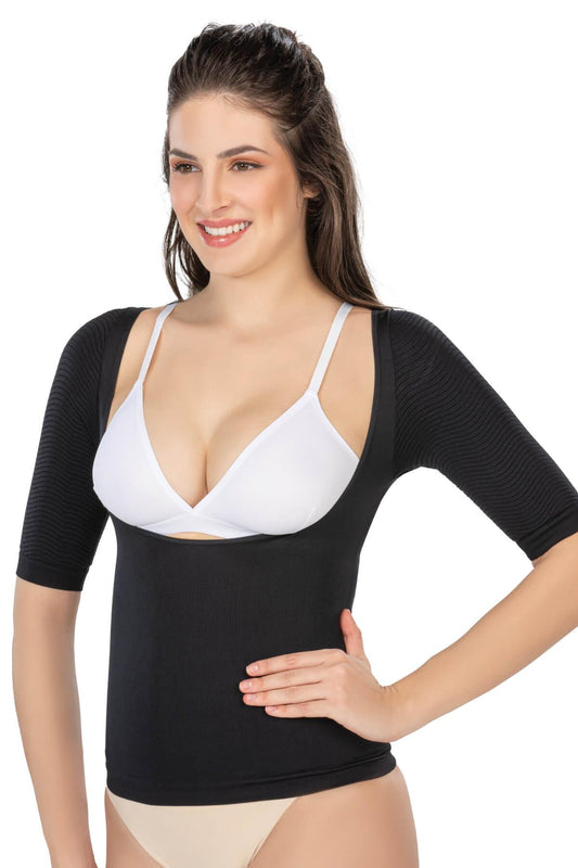 SİYAH DesBerries 5014 Göğsü Açık Yarım Kollu Korse