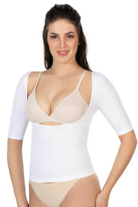 BEYAZ DesBerries 5014 Göğsü Açık Yarım Kollu Korse