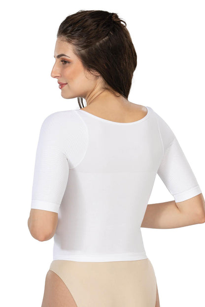 BEYAZ DesBerries 5014 Göğsü Açık Yarım Kollu Korse