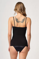 SİYAH DesBerries 5020 İnce Askılı Atlet Korse