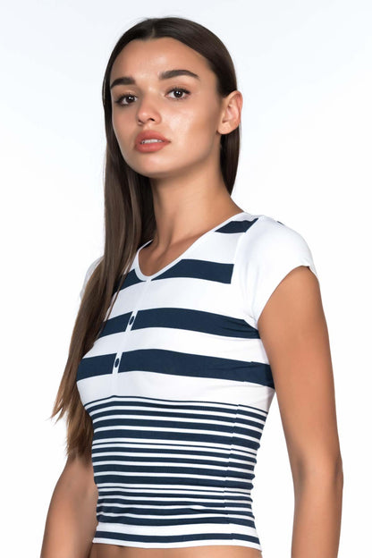 BEYAZ-LACİ DesBerries 5026 Soft Seamless T Shirt