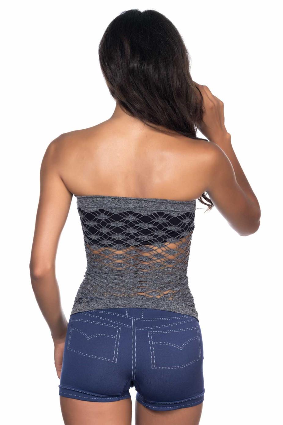 GRİ DesBerries 5034 Fantazi Büstiyer Atlet Korse
