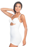 BEYAZ DesBerries 5043 Göğsü Açık Masajlı Korse