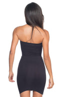 SİYAH 5065 Straplez Elbise Korse