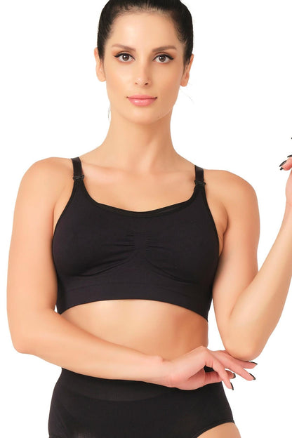 SİYAH DesBerries 5320 Agraflı Emzirme Sütyen