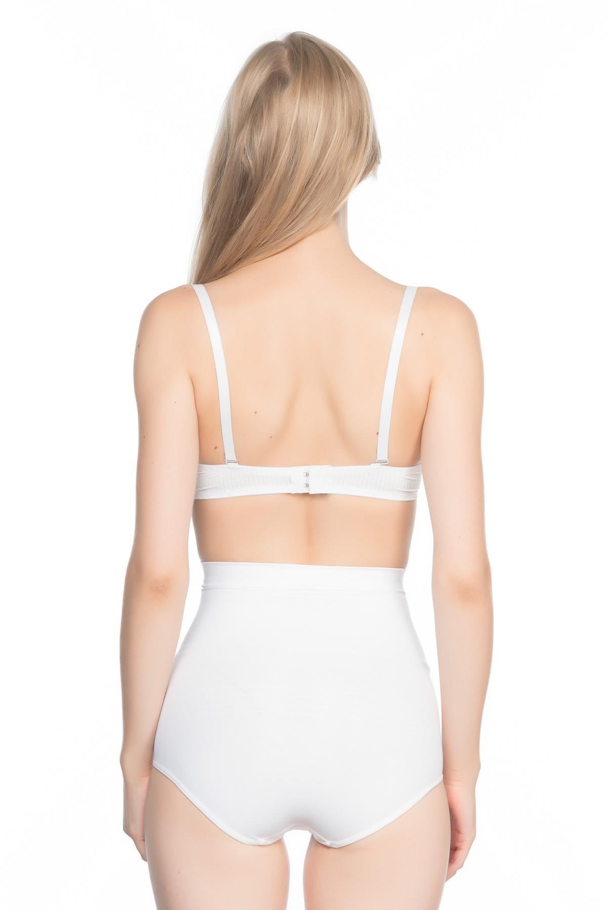 BEYAZ 7024 Yüksek Bel Slip Korse
