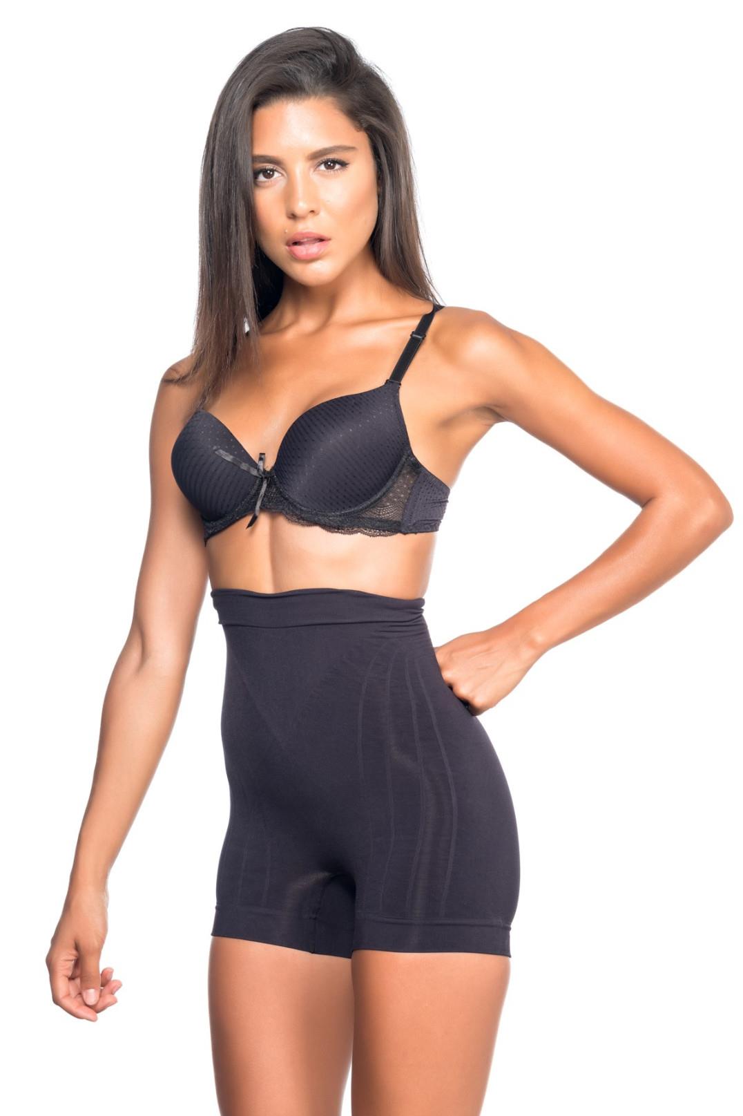 SİYAH 7027 Düşük Bel Boxer Korse