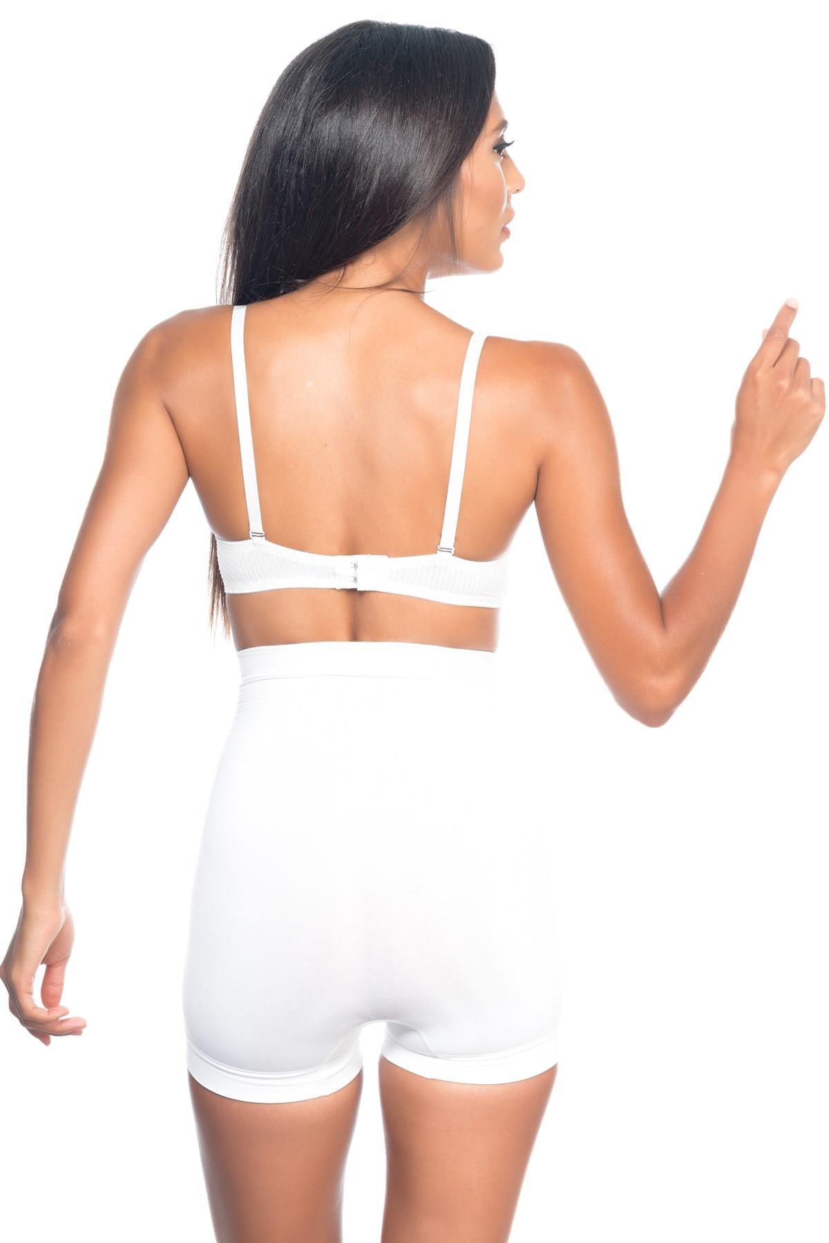 BEYAZ 7027 Düşük Bel Boxer Korse