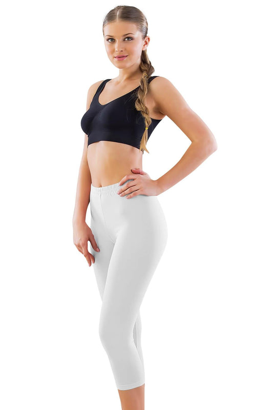 BEYAZ DesBerries 7600 Likralı Kapri Tayt