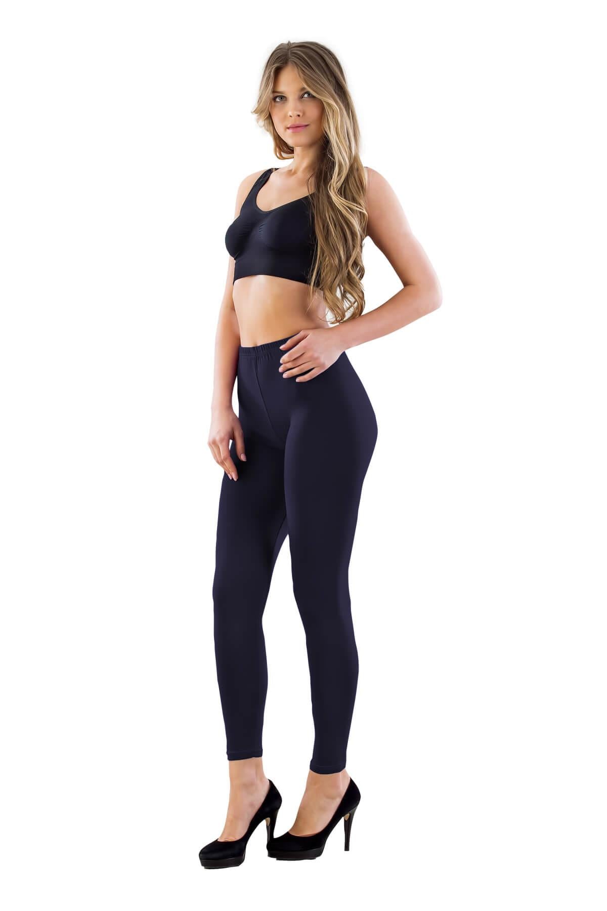 LACİVERT DesBerries 7700 Likralı Uzun Battal Tayt