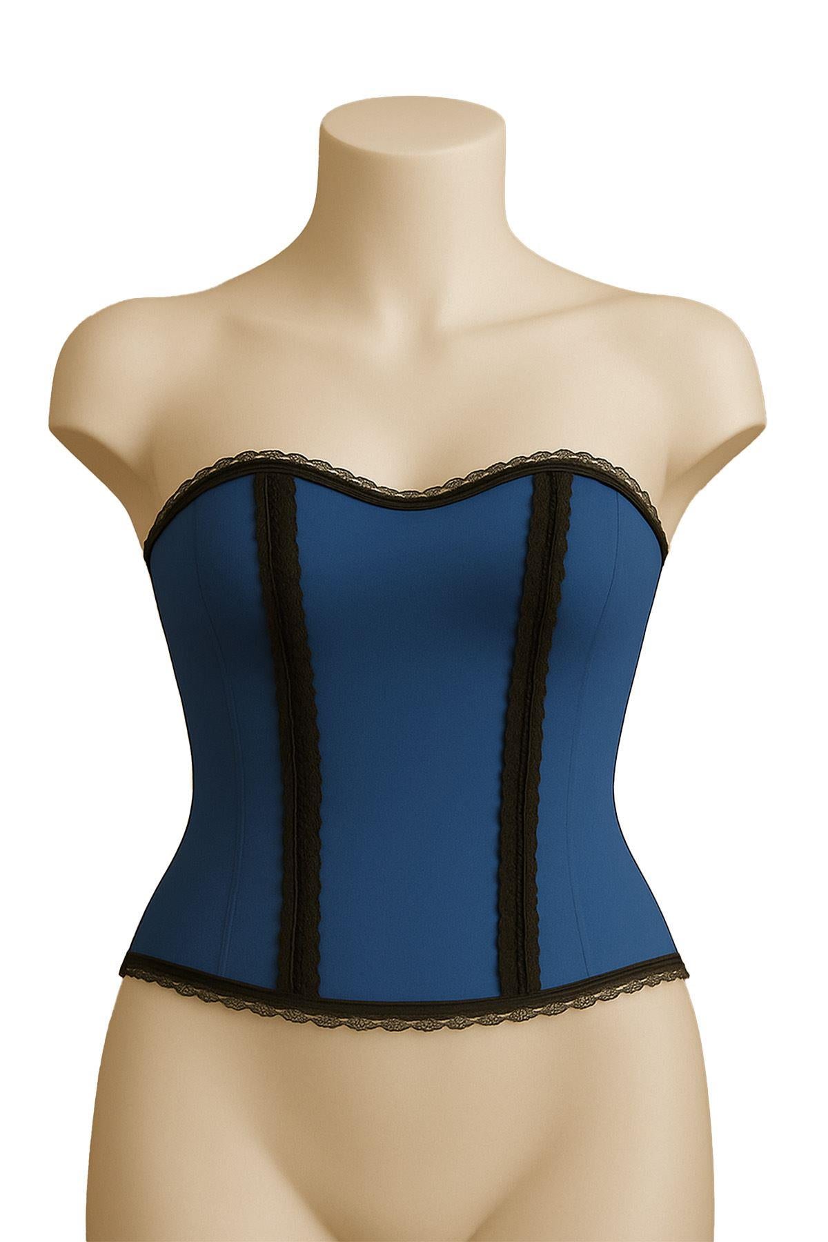 MAVİ DesBerries 9155 F Fırfırlı Terletici Büstiyer