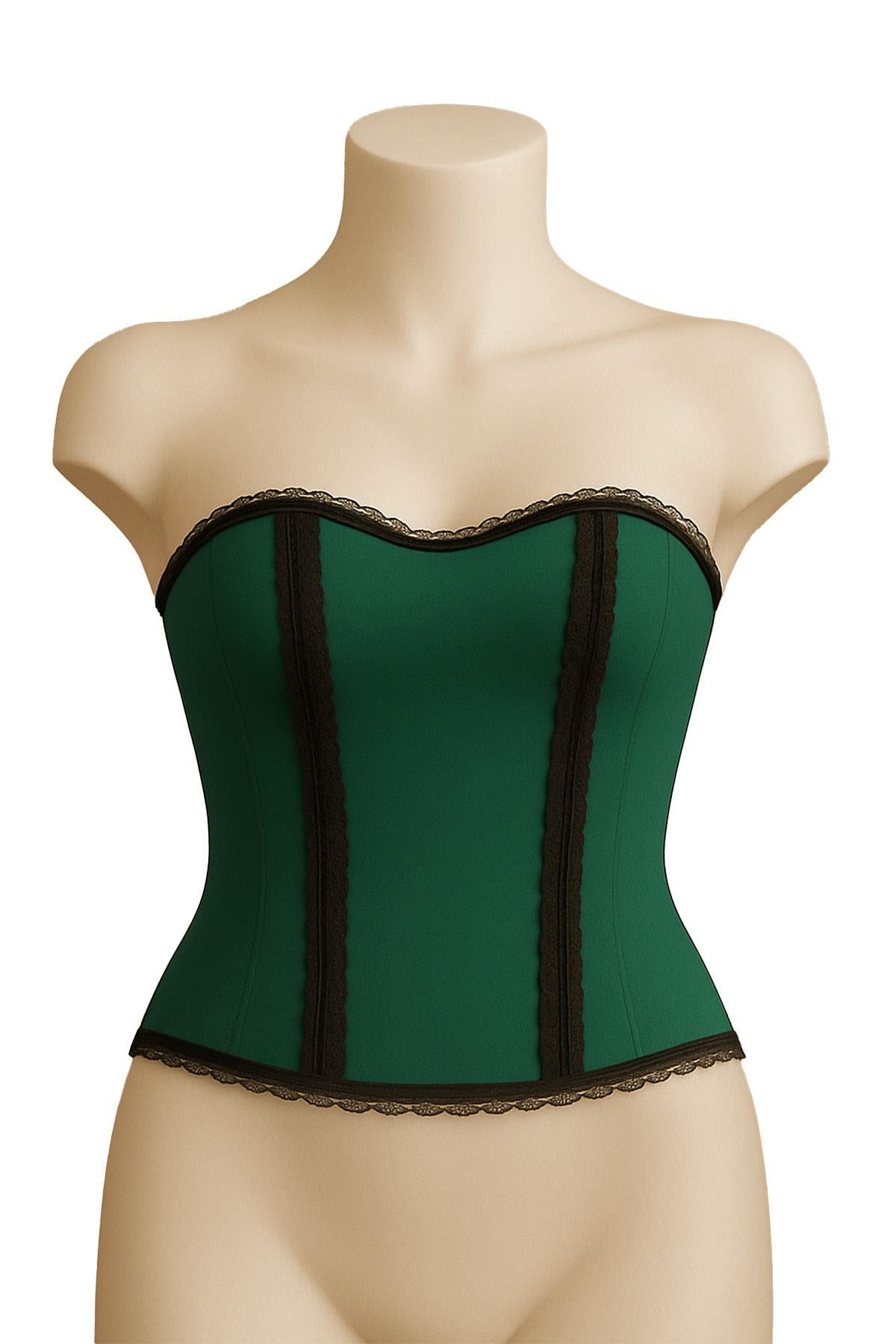 YEŞİL DesBerries 9155 F Fırfırlı Terletici Büstiyer