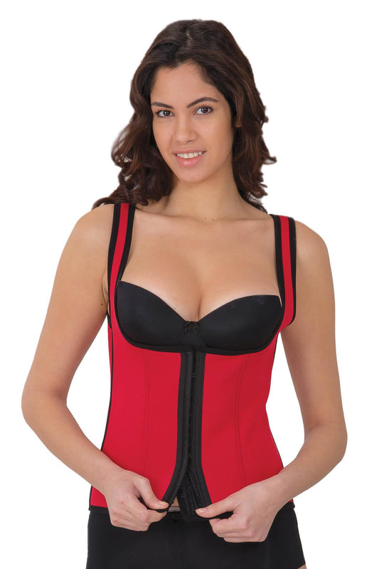 KIRMIZI 9173 Agraflı Göğsü Açık Atlet Korse