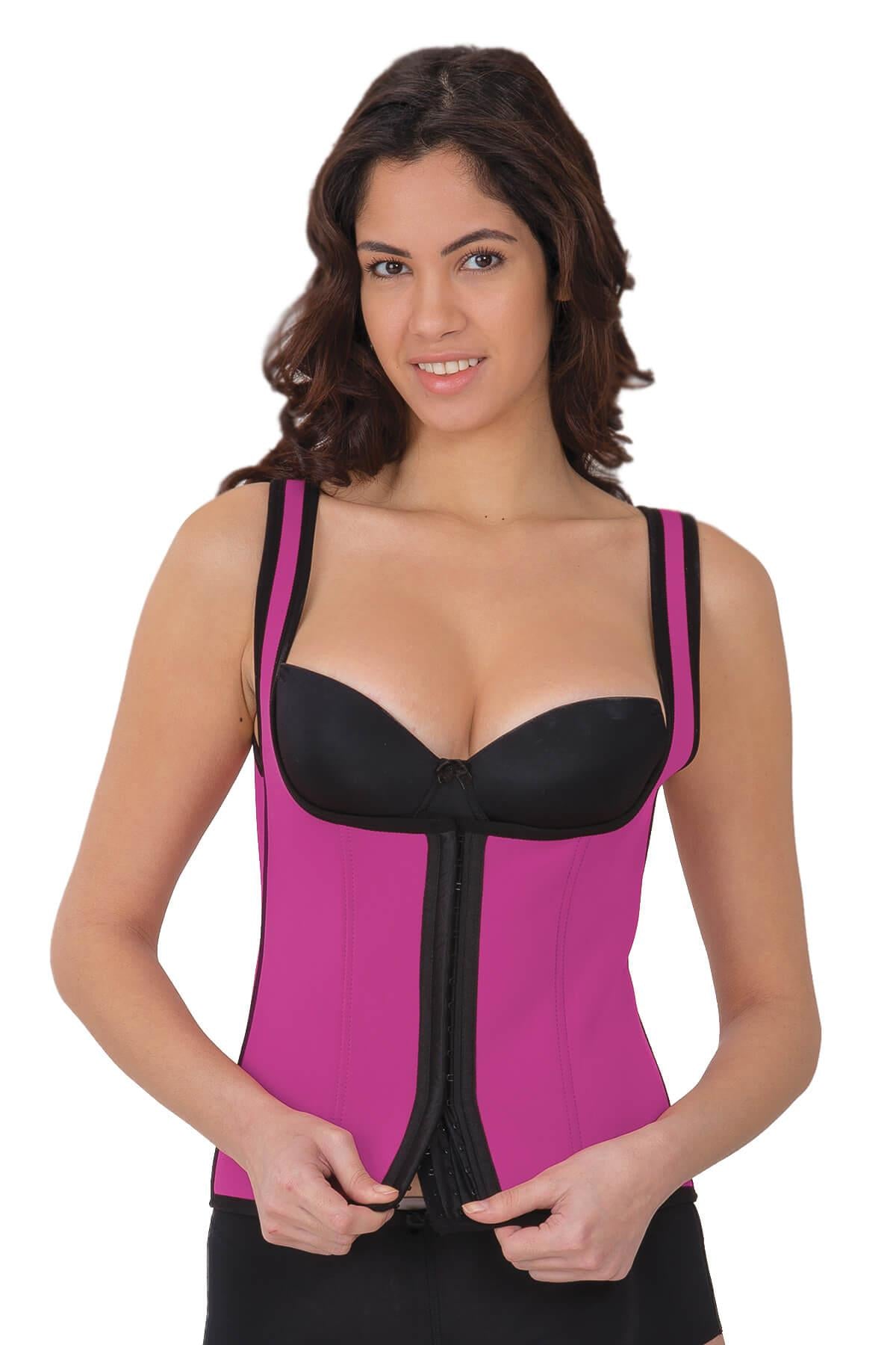 PEMBE DesBerries 9173 Agraflı Göğsü Açık Atlet Korse