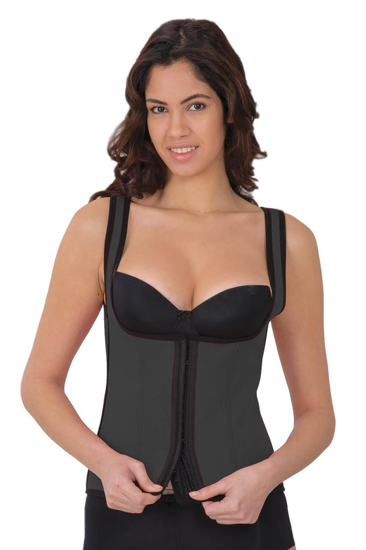 GRİ 9173 Agraflı Göğsü Açık Atlet Korse