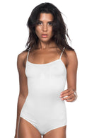 BEYAZ DesBerries 1923 Soft İp Askılı Çıtçıtlı Body