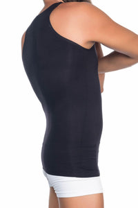 SİYAH DesBerries E1002 U Yaka Erkek Korse Atlet