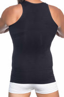 SİYAH DesBerries E1002 U Yaka Erkek Korse Atlet