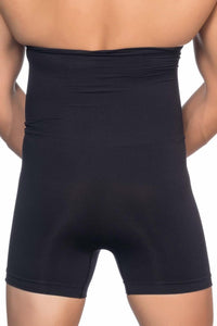 SİYAH DesBerries E1005 Erkek Yüksek Bel Double Boxer Korse