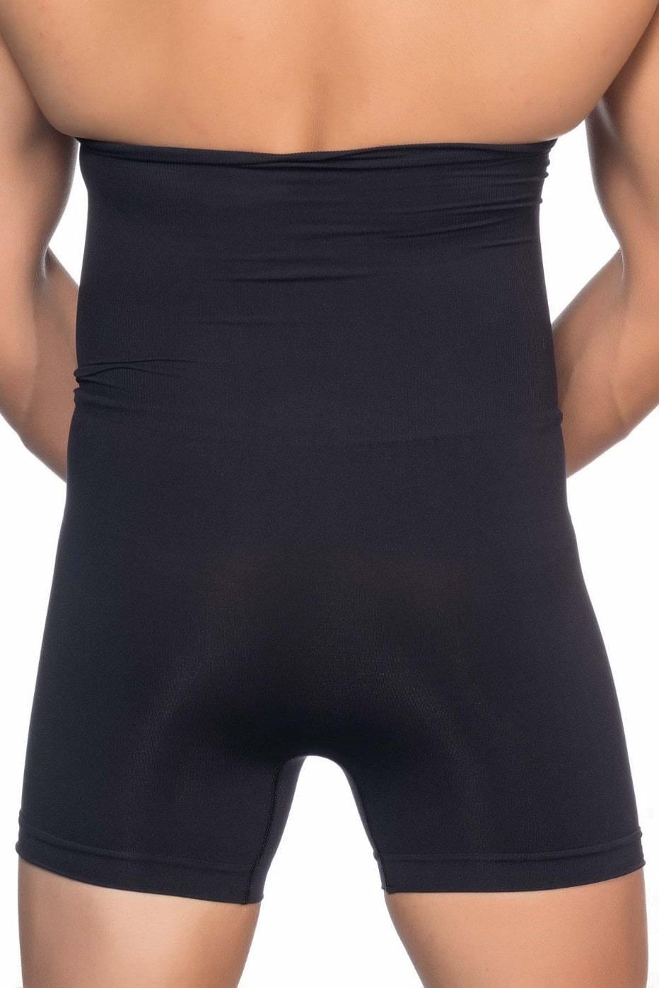 SİYAH E1005 Erkek Yüksek Bel Double Boxer Korse