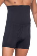 SİYAH E1005 Erkek Yüksek Bel Double Boxer Korse