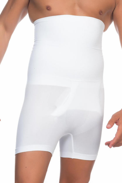 BEYAZ DesBerries E1005 Erkek Yüksek Bel Double Boxer Korse