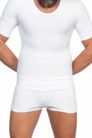 BEYAZ DesBerries E1010 Yarım Kol Erkek Korse Atlet