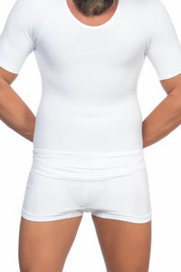 BEYAZ DesBerries E1010 Yarım Kol Erkek Korse Atlet